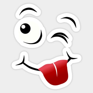 Emoji - tongue out face Sticker